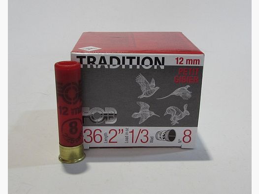 Pudełko 25 nabojów 12mm FOB ołowianych 8