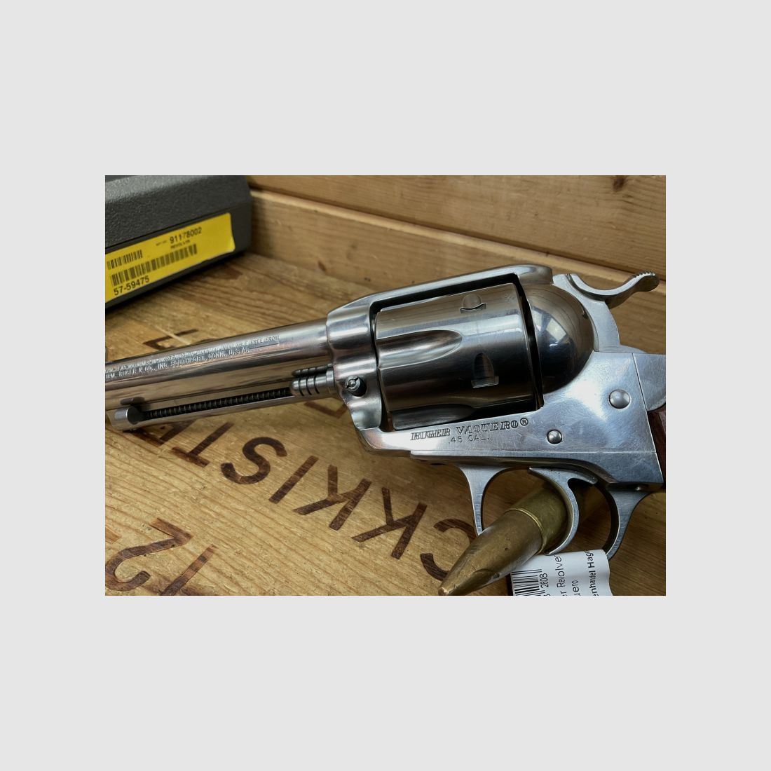 Revolver RUGER VAQUERO, Kal..45 Colt, mit Koffer und Papiere!!! Stainless!!!