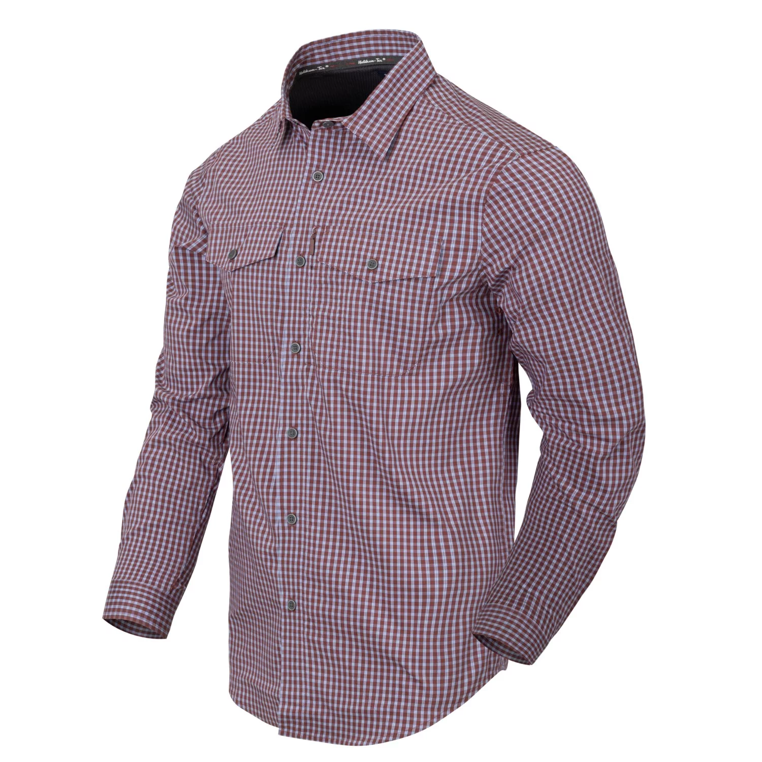 HELIKON Covert Concealed Carry Shirt - - Scarlet Flame Checkered - M/Regular, image 2 of 2