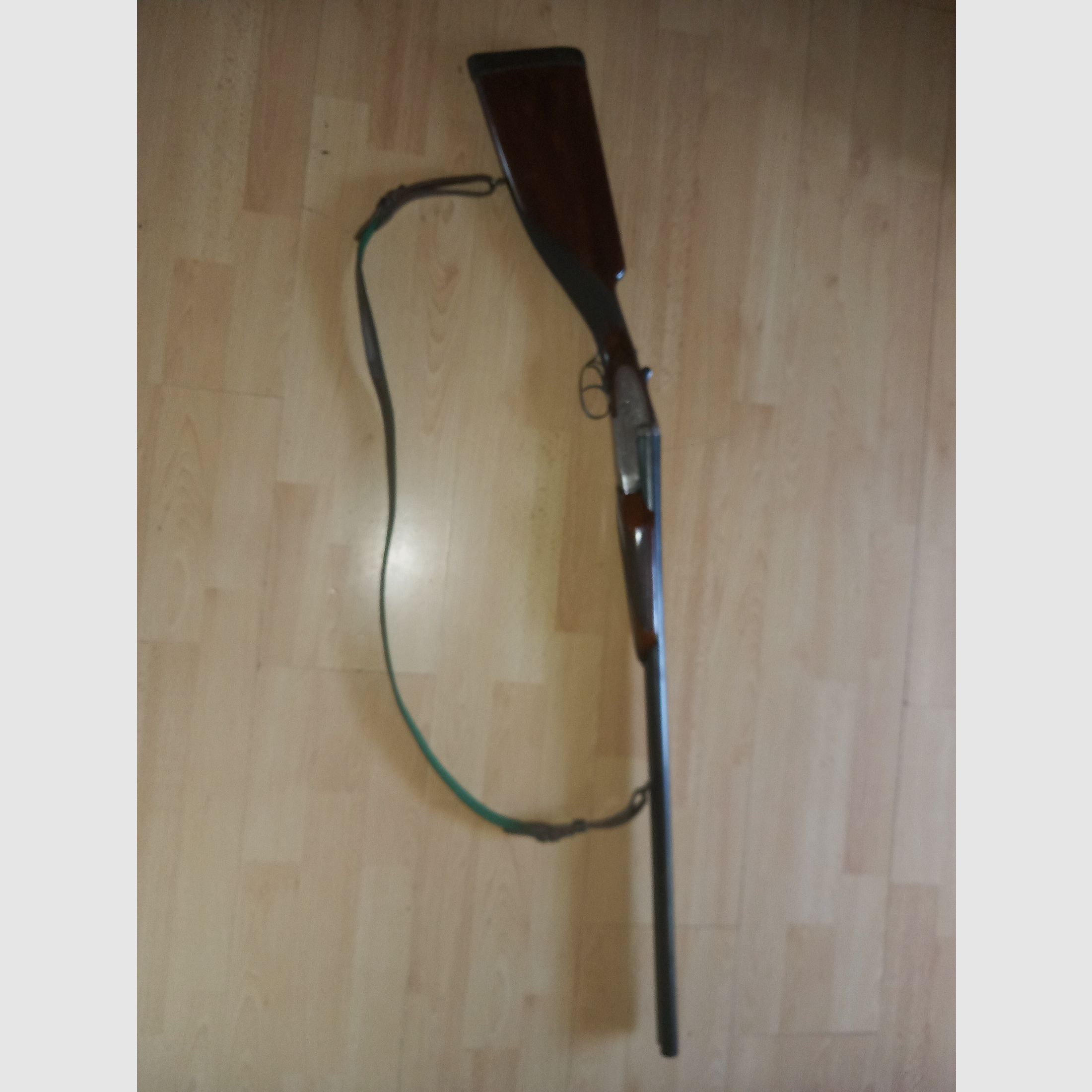Doppelflinte Sarasqueta 12/70, englischer Schaft, Fischbauchschaft