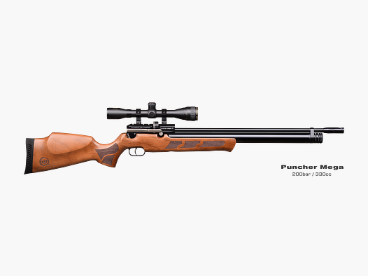 Kral Arms Mega II mit Walnussschaft und reguliert, 5,5 mm PCP