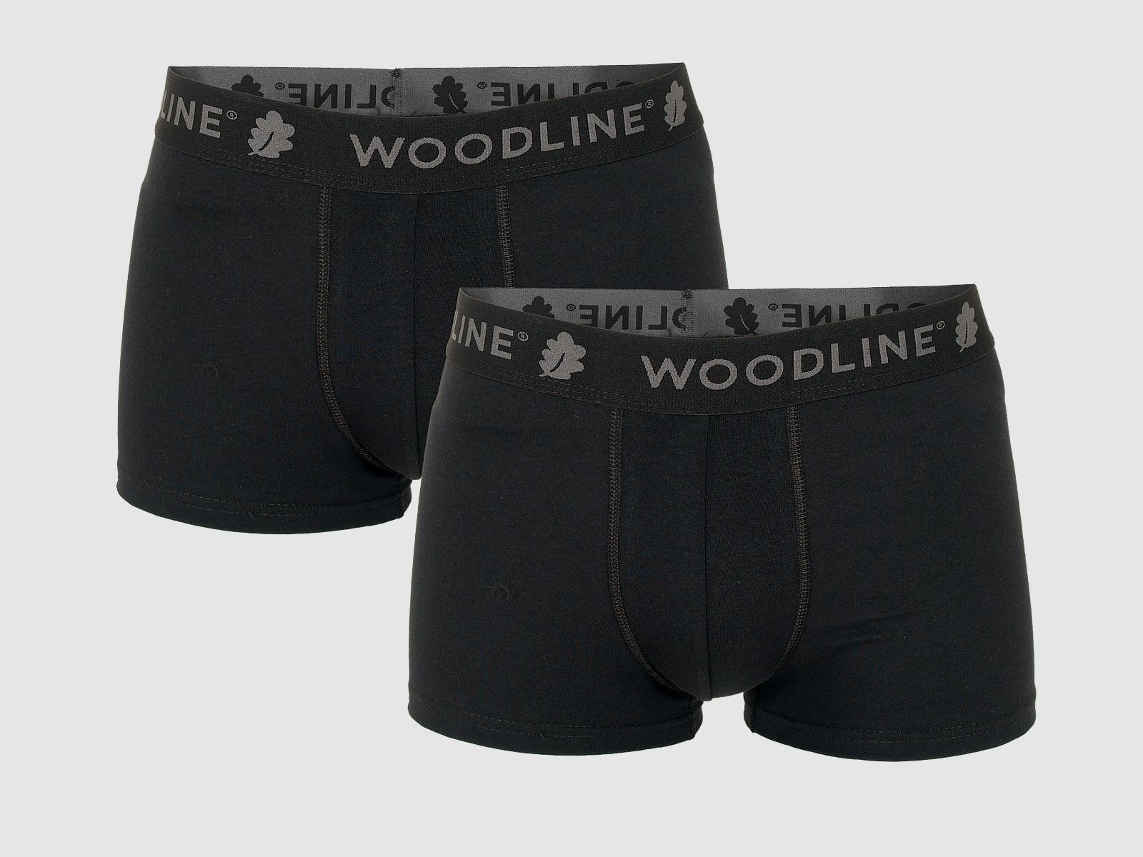 Woodline Boxershorts Schwarz 2er-Pack - 2XL