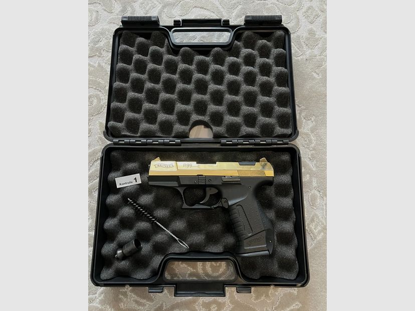 Walther P99 9mm P.A.K Sonderedition Gold