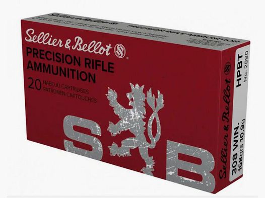 SELLIER & BELLOT 308WIN - 168 GRS. - HPBT - 20 POCISKÓW