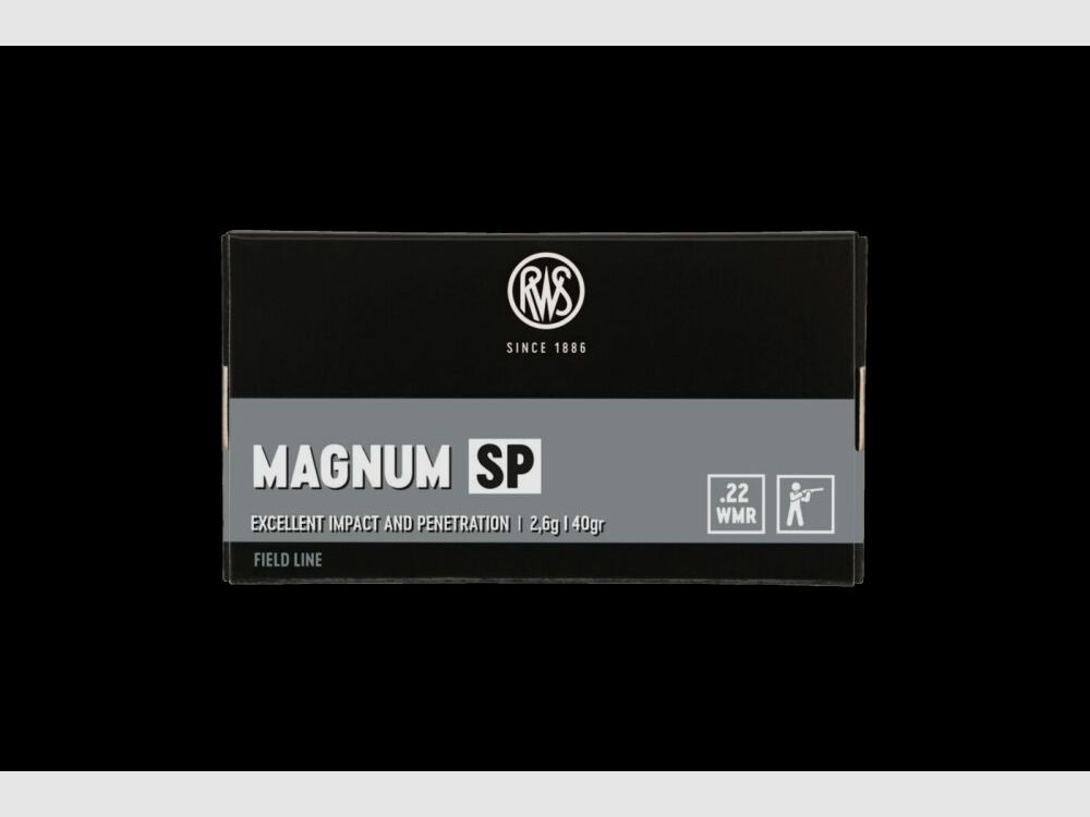 RWS .22 WinMag Magnum SP 40grs / 2,6g