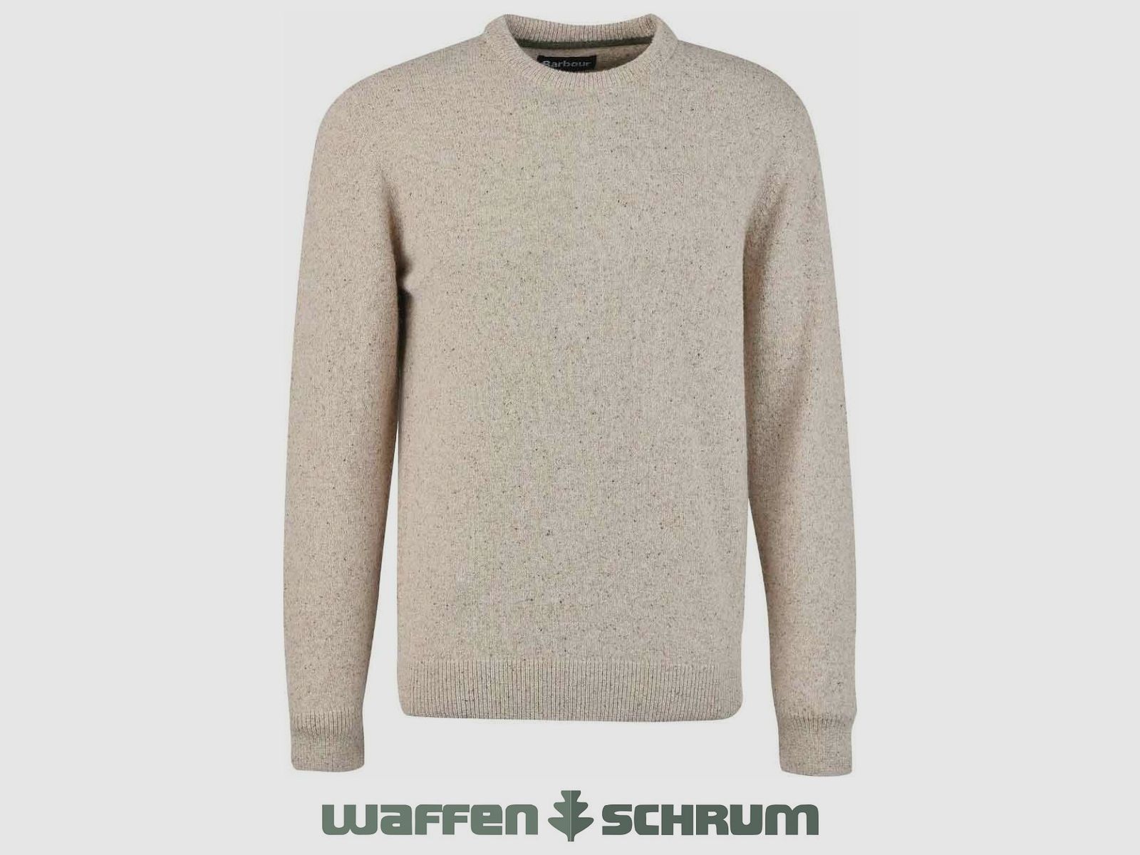 Barbour Pullover Essential Tisbury Crew Dark Sand