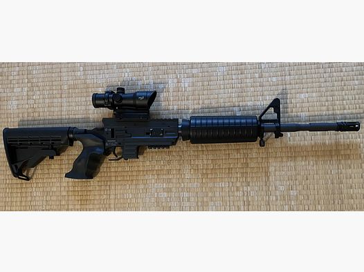 Röhm TacFour Black Rifle Co2 carabine avec accessoires