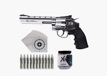 Dan Wesson CO2 revolver 6 inch kaliber 4,5 mm stalen BB's - set