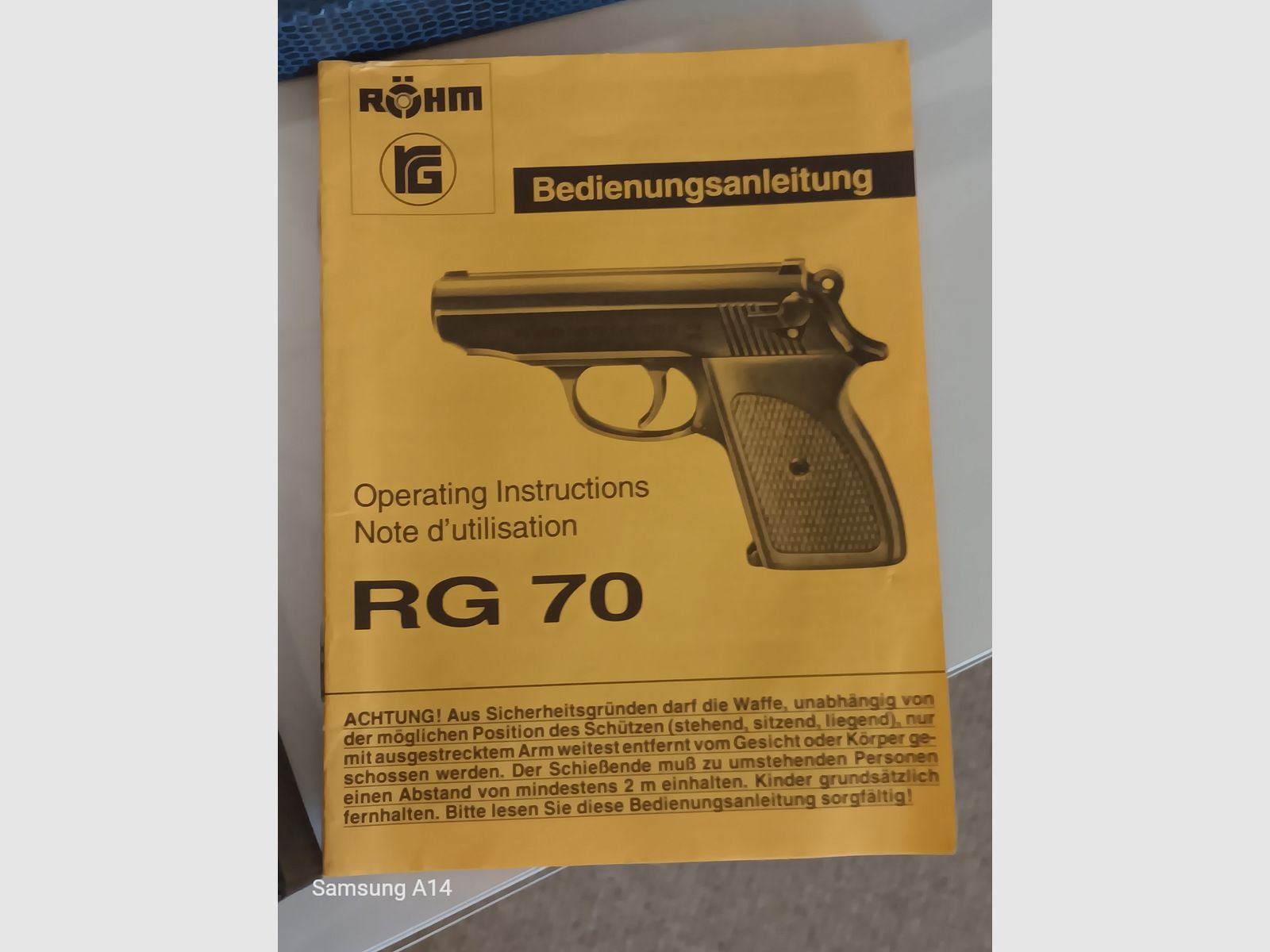 RG 70  RÖHM cal.315 PTB 633