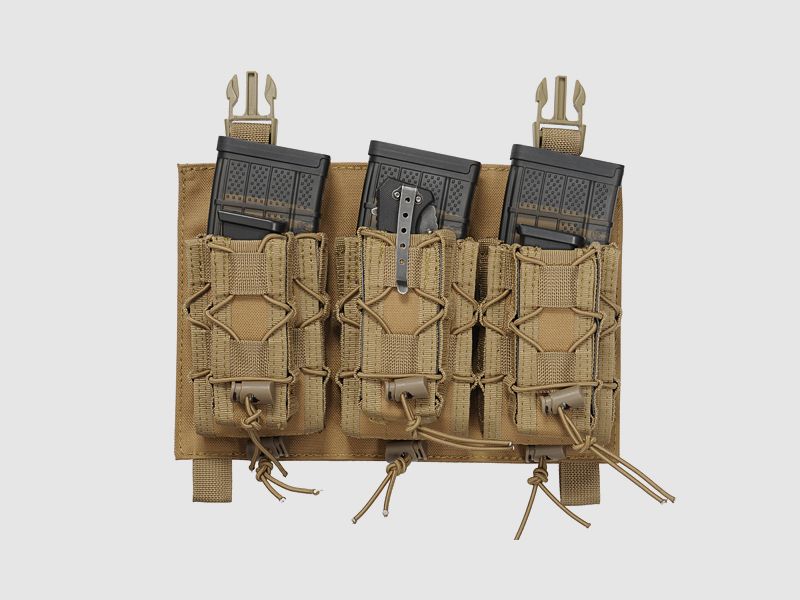 Buckle Up Speed Triple Rifle/Pistol Mag Pouch - Coyote