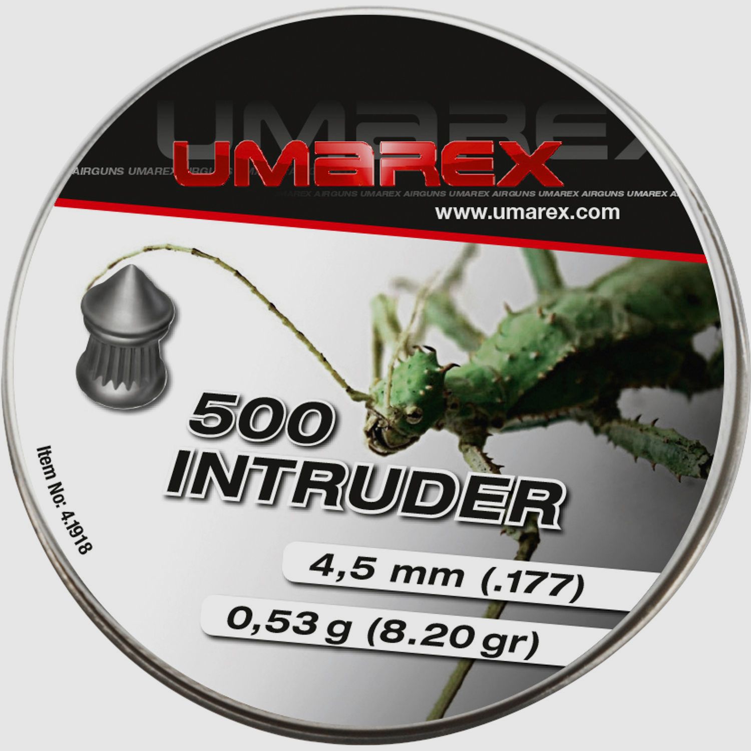 Umarex Intruder Diabolo 4,5 - mm (.177), punta, 500 pz.