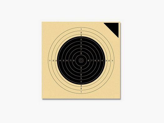 cibles de pistolet numérotées 50/25 m