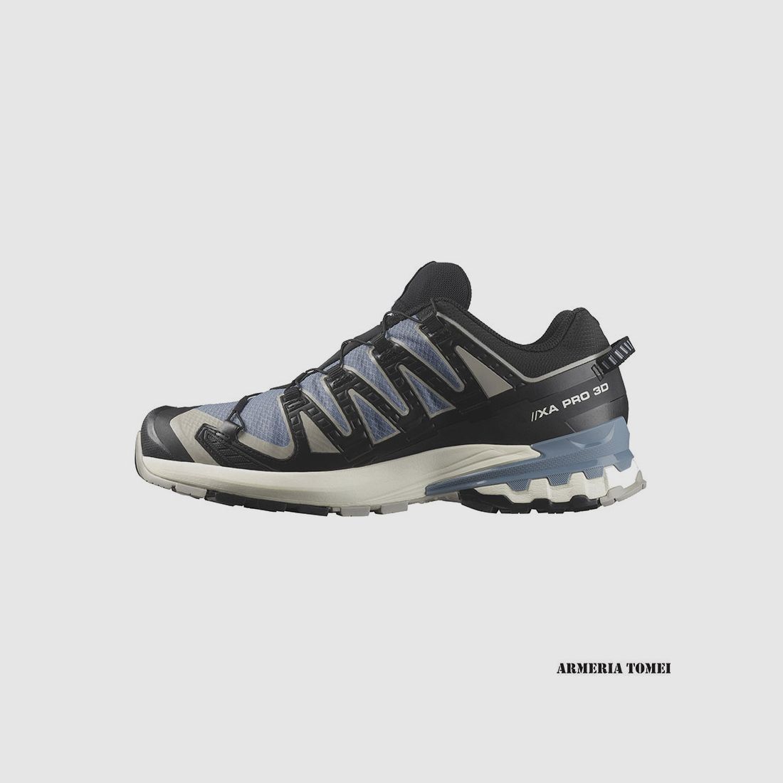 SALOMON – MEN – XA PRO 3D V9 GTX Flint Stone / Black / Ghost Gray, image 5 of 8