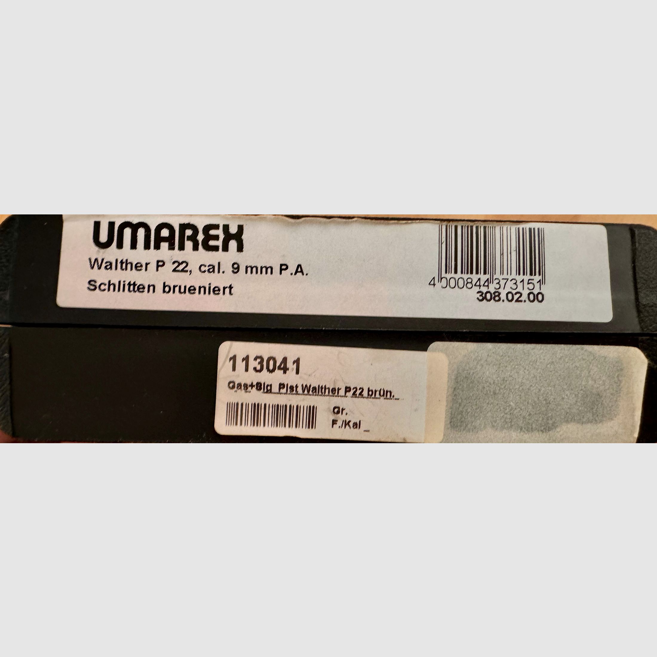 Umarex 308.02.00 Walther Schreckschusspistole P22 9mm PAK m. Holster und Patronen