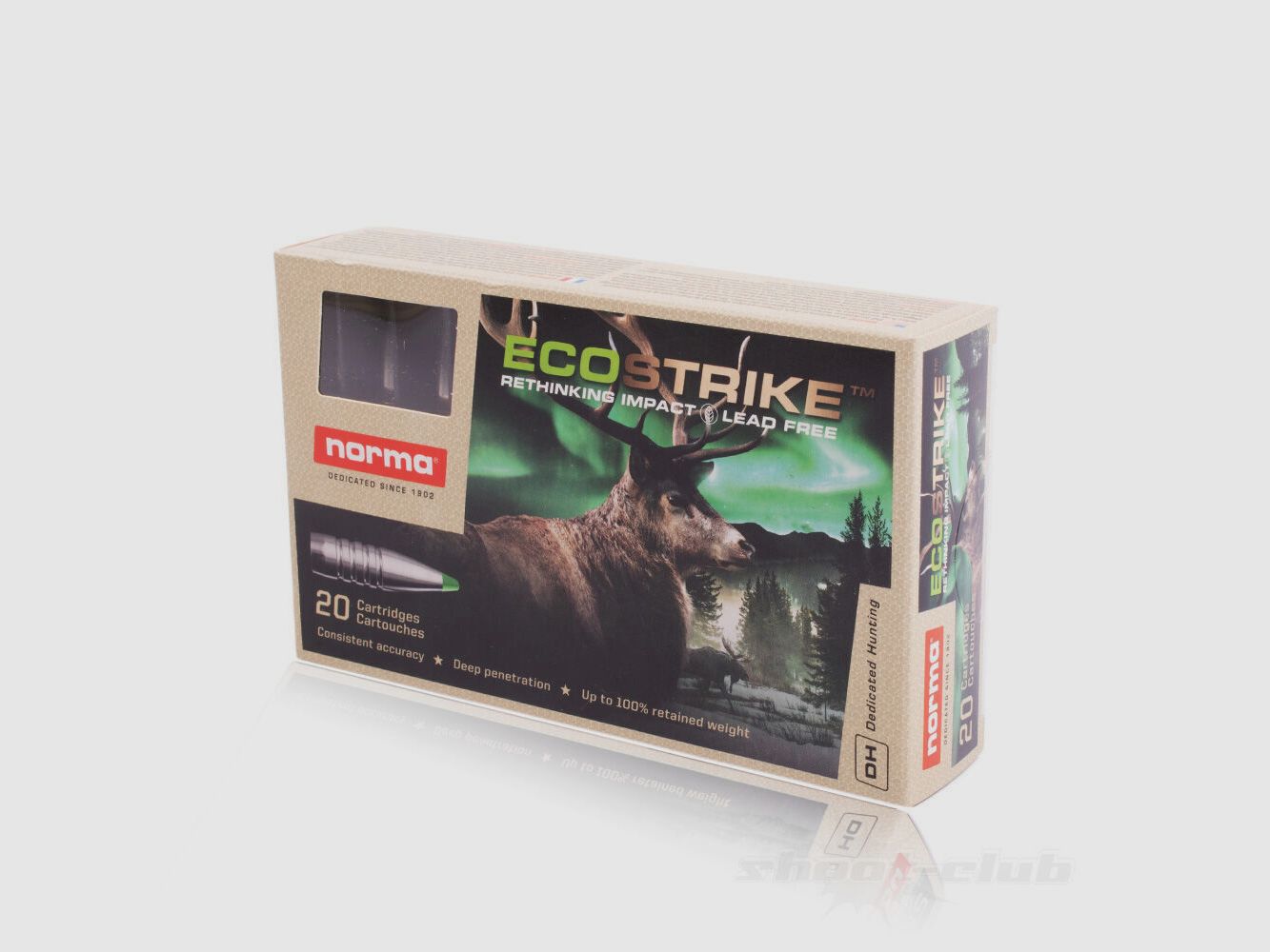 Norma Ecostrike Büchsenpatronen Kaliber .30-06 bleifrei 9,7g / 150grs