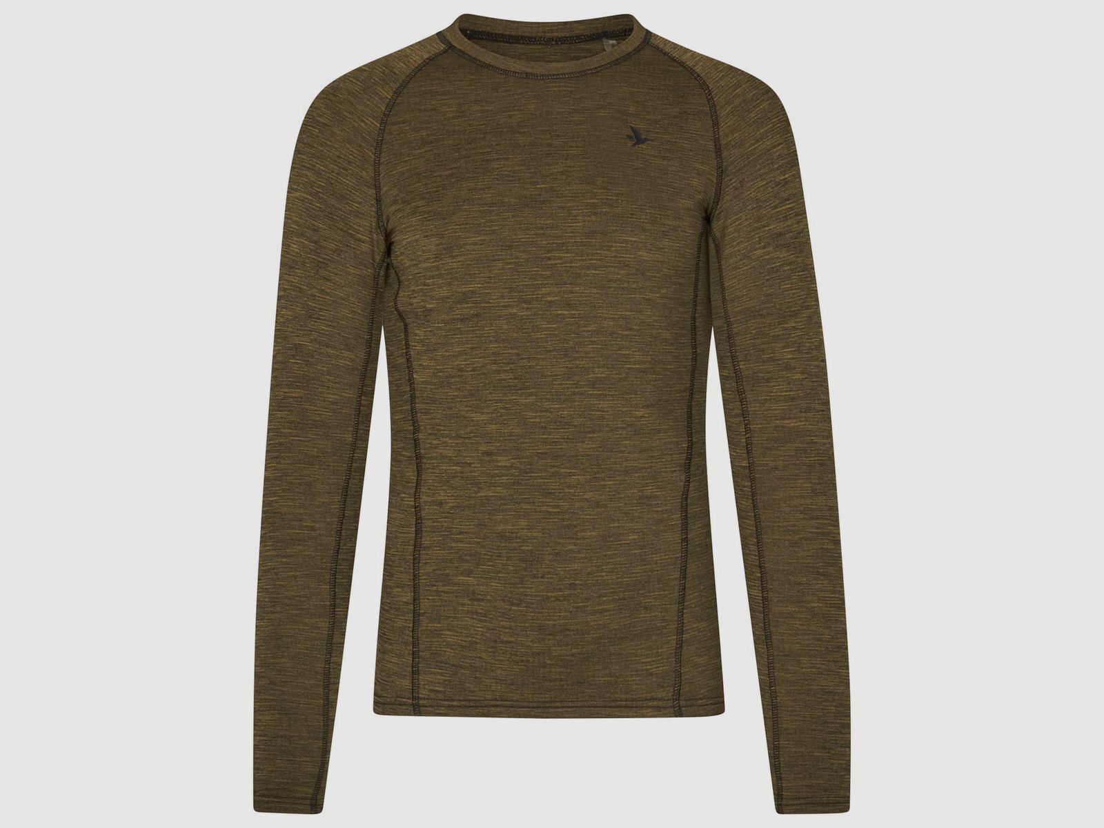 Koszulka damska Seeland Peak Aia L/S - Military Olive Melange, zdjęcie 1 z 8