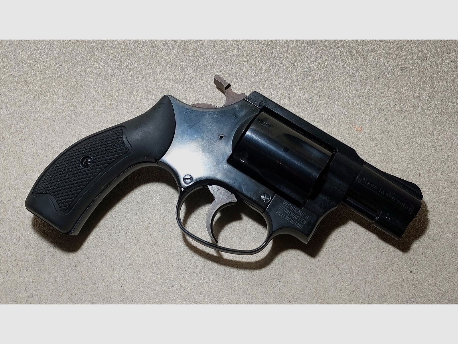 Weihrauch HW37 cal. 9mm R.K. (PTB 887) mit Lederholster