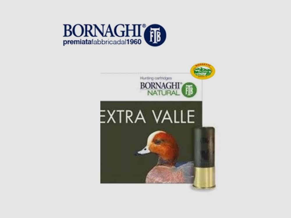 BORNAGHI Patronen Extra Valle TUNG-STEEL Kal.12 gr.33 p.5+3 bleifrei