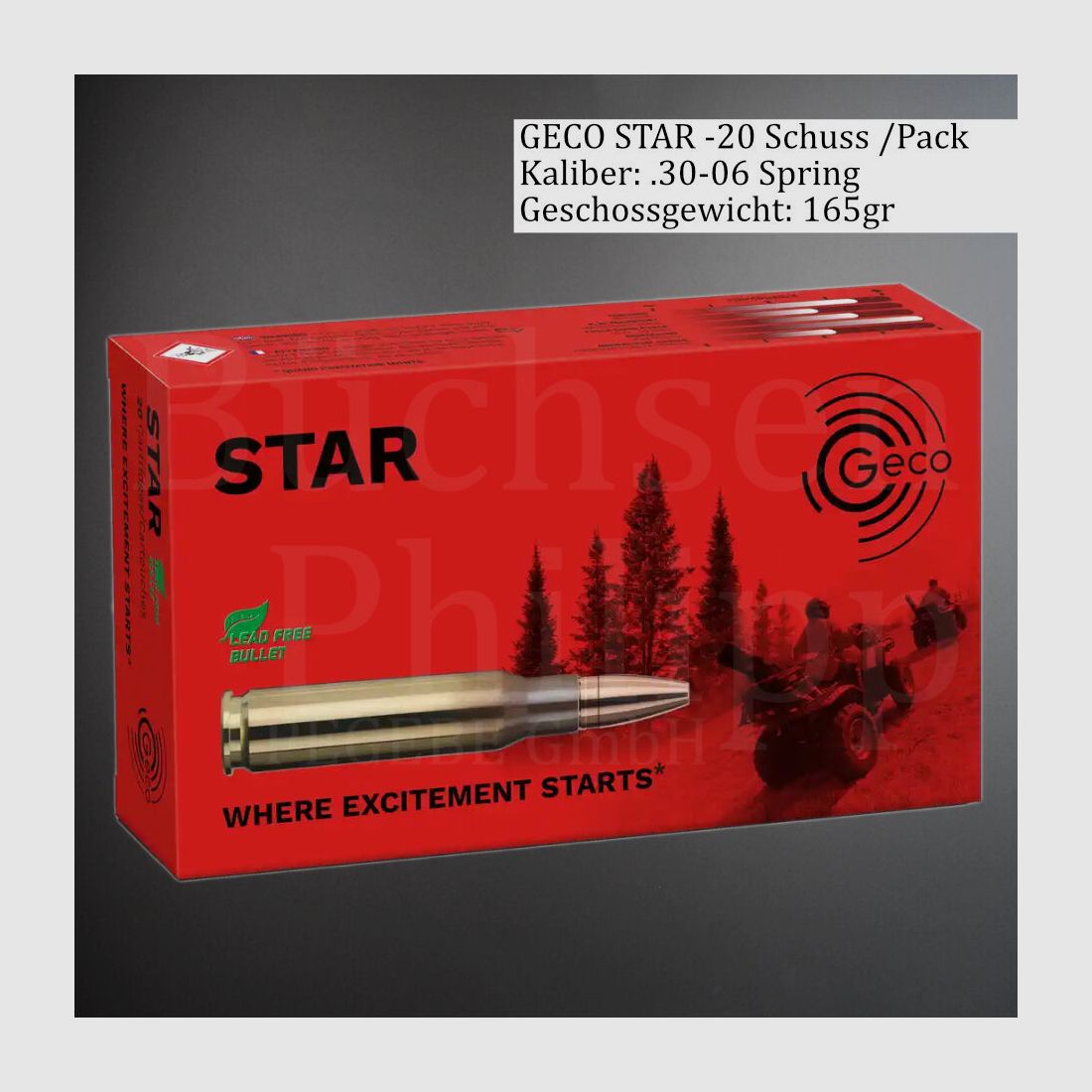Geco .30-06 165gr STAR