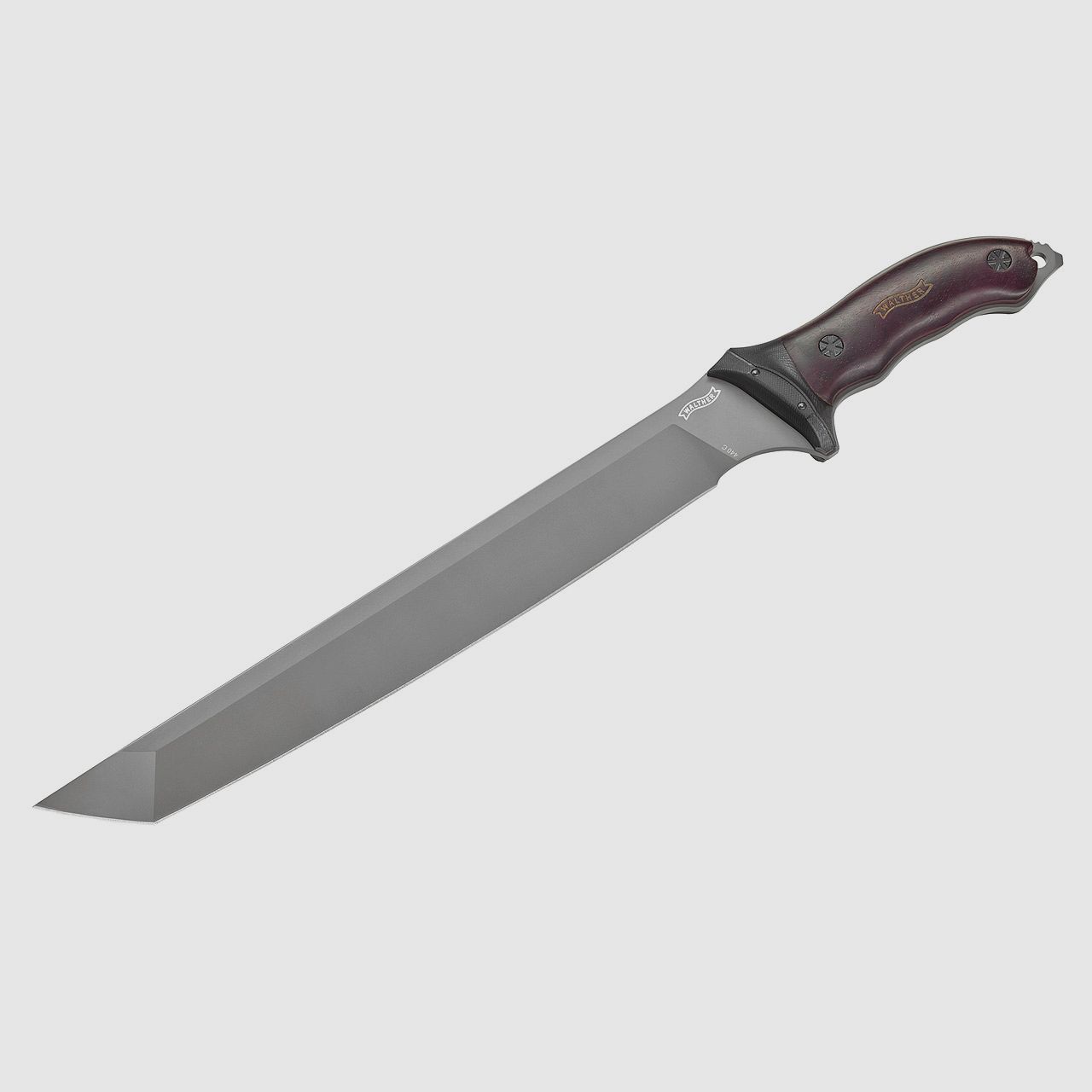 Machete Walther MachTac 5 Stahl 440C Tanto-KlingenlĂ¤nge 31,5 cm Nylonscheide (P18)