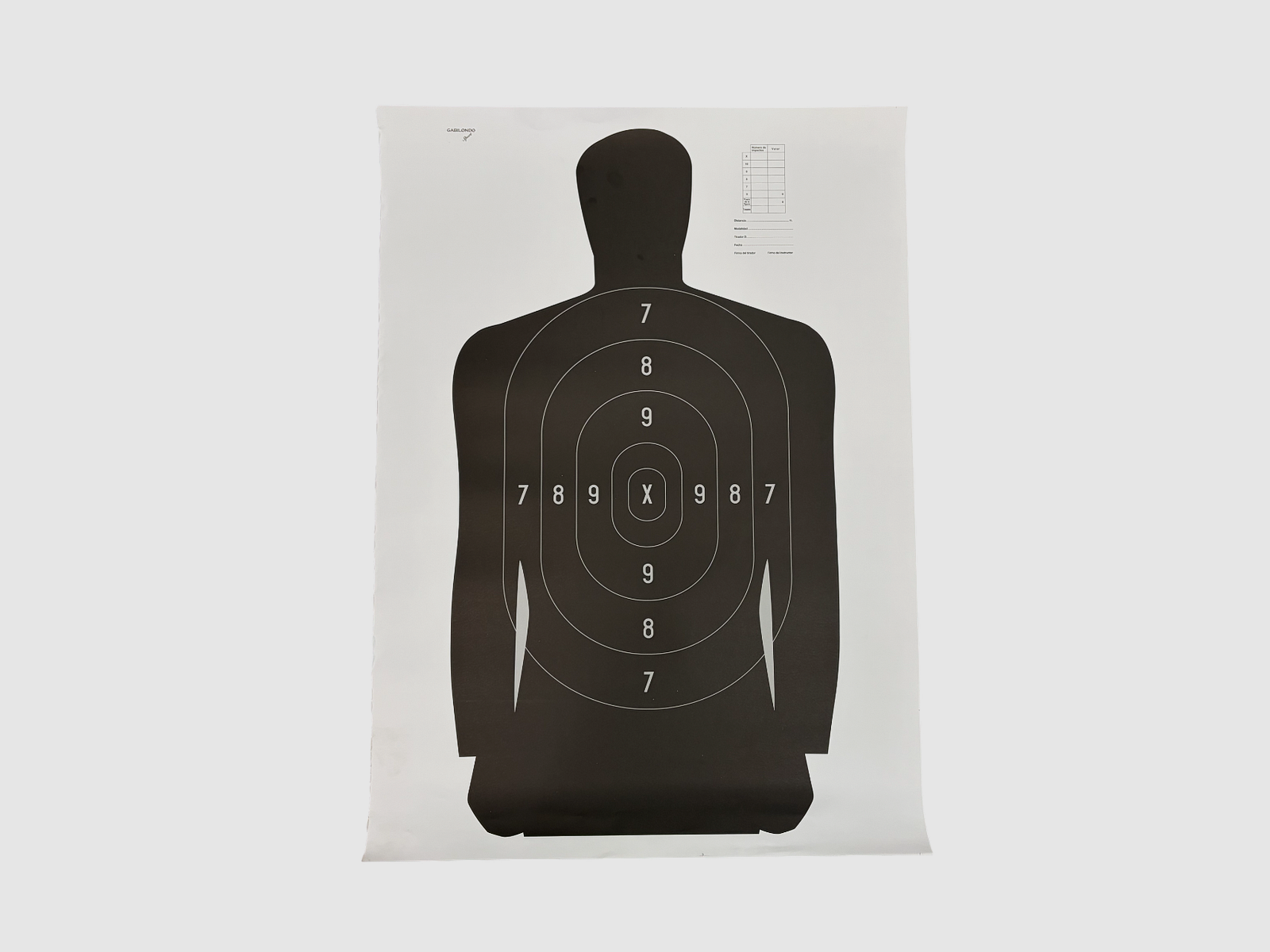 Silhouette für das Polizeischießen (Stückpreis)