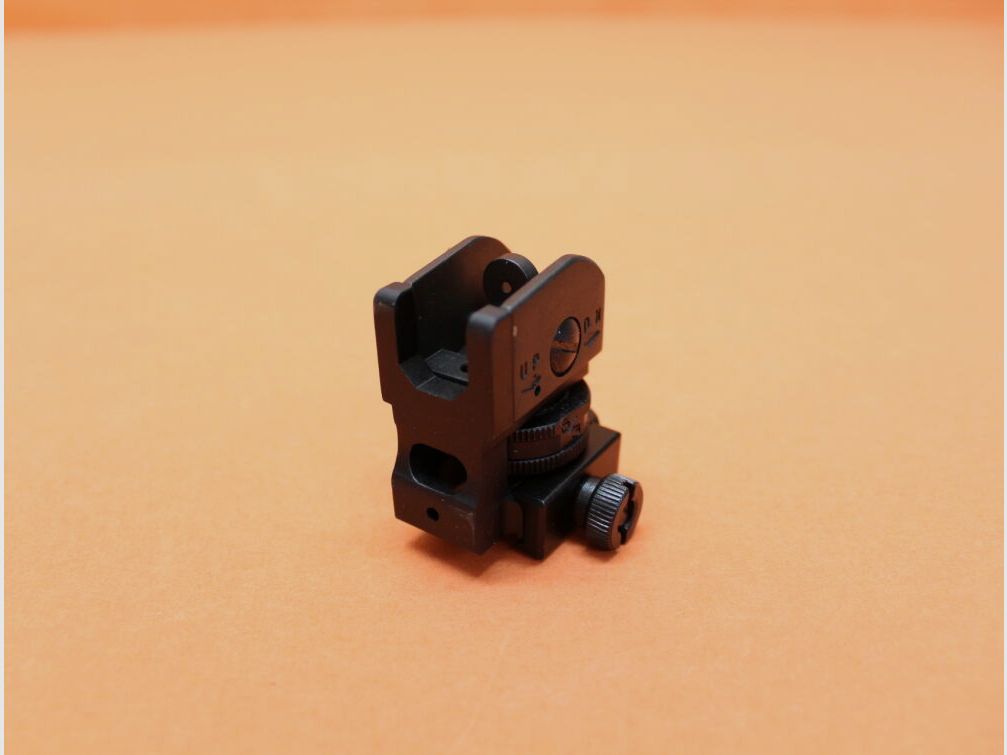 UTG - Leapers UTG Detachable Rear Sight Compact (MNT-950CS) Light Weight AR-15 A2 Dioptervisier f. Picatinnyprofil
