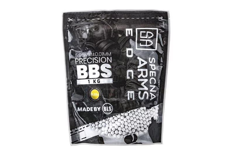 Specna Arms EDGE 6 mm airsoft BBs 0.23 g – 1 kg – white, image 2 of 2