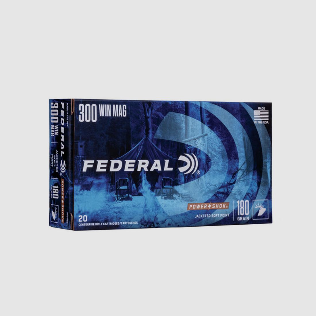.300 Win mag FEDERAL POWER SHOK 180gr