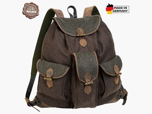 AKAH Loden Rucksack braun/grün