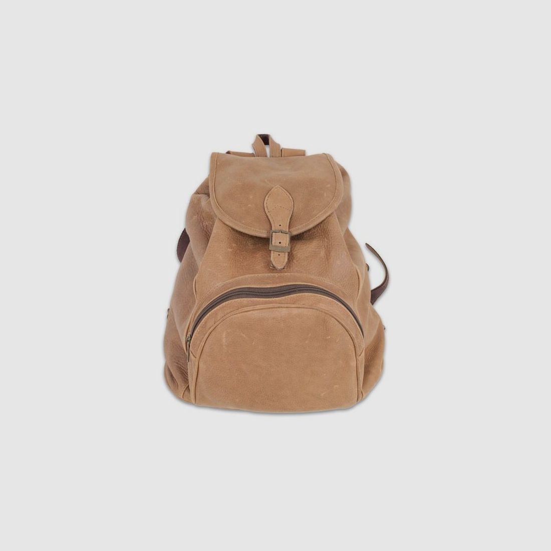 Leder-Rucksack 1 Fach - vintage braun, Bild 1 von 7