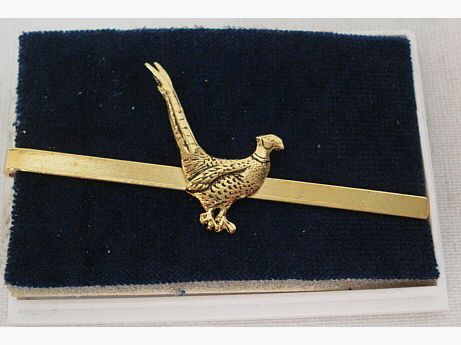 Krawattenschieber Fasan gold -