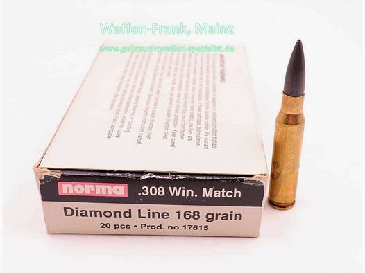 Norma Lagerrest with 25 cartridges .308Win Match