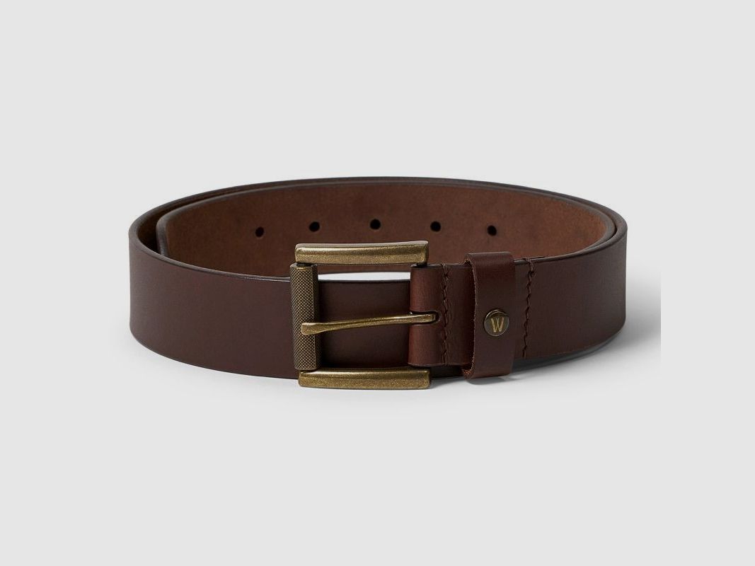 Hunter's unisex belt Miko brown - Length: 80 cm