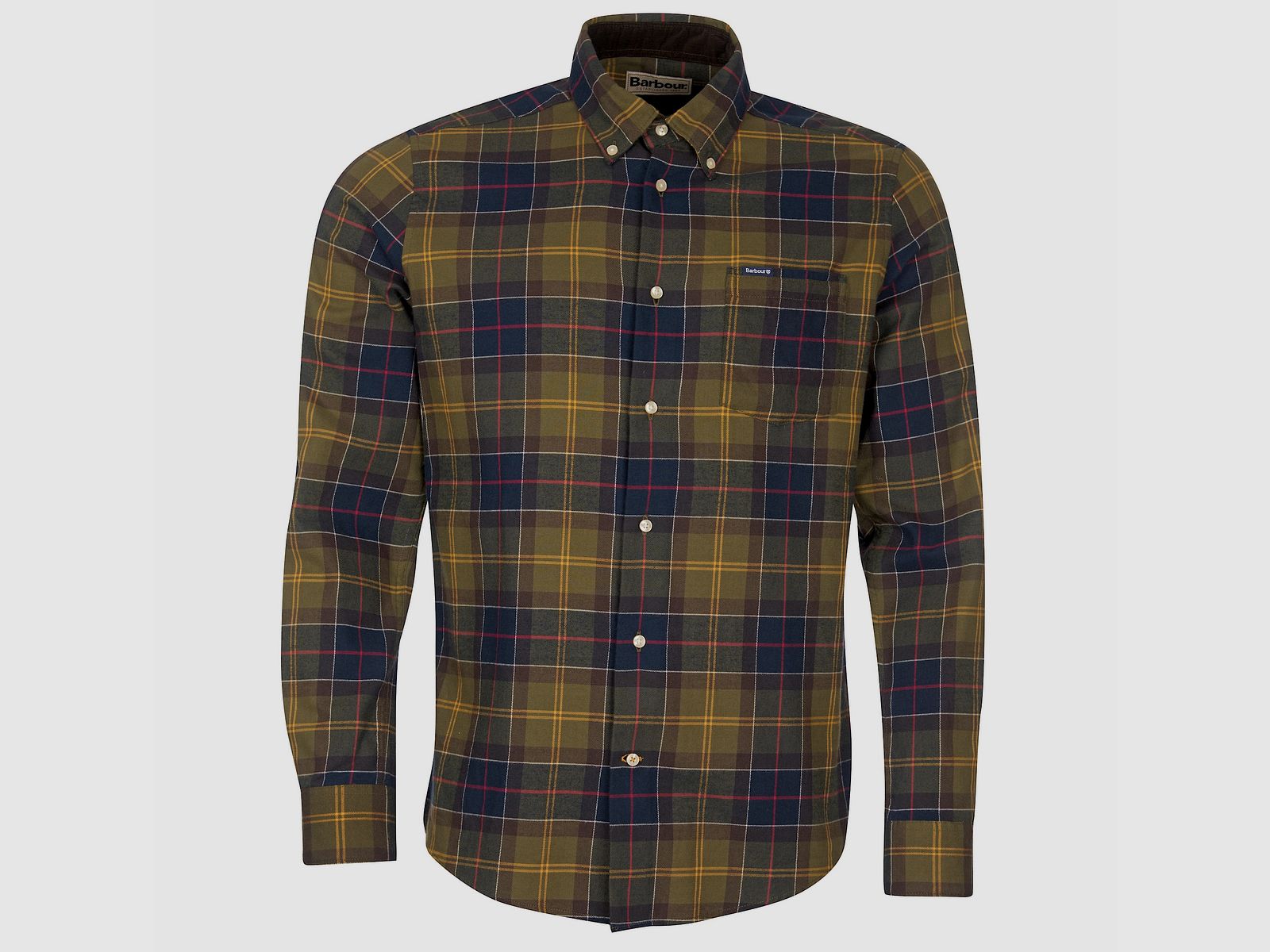 Barbour Fortrose Camicia Su Misura Uomo Verde/Blu A Quadri - L