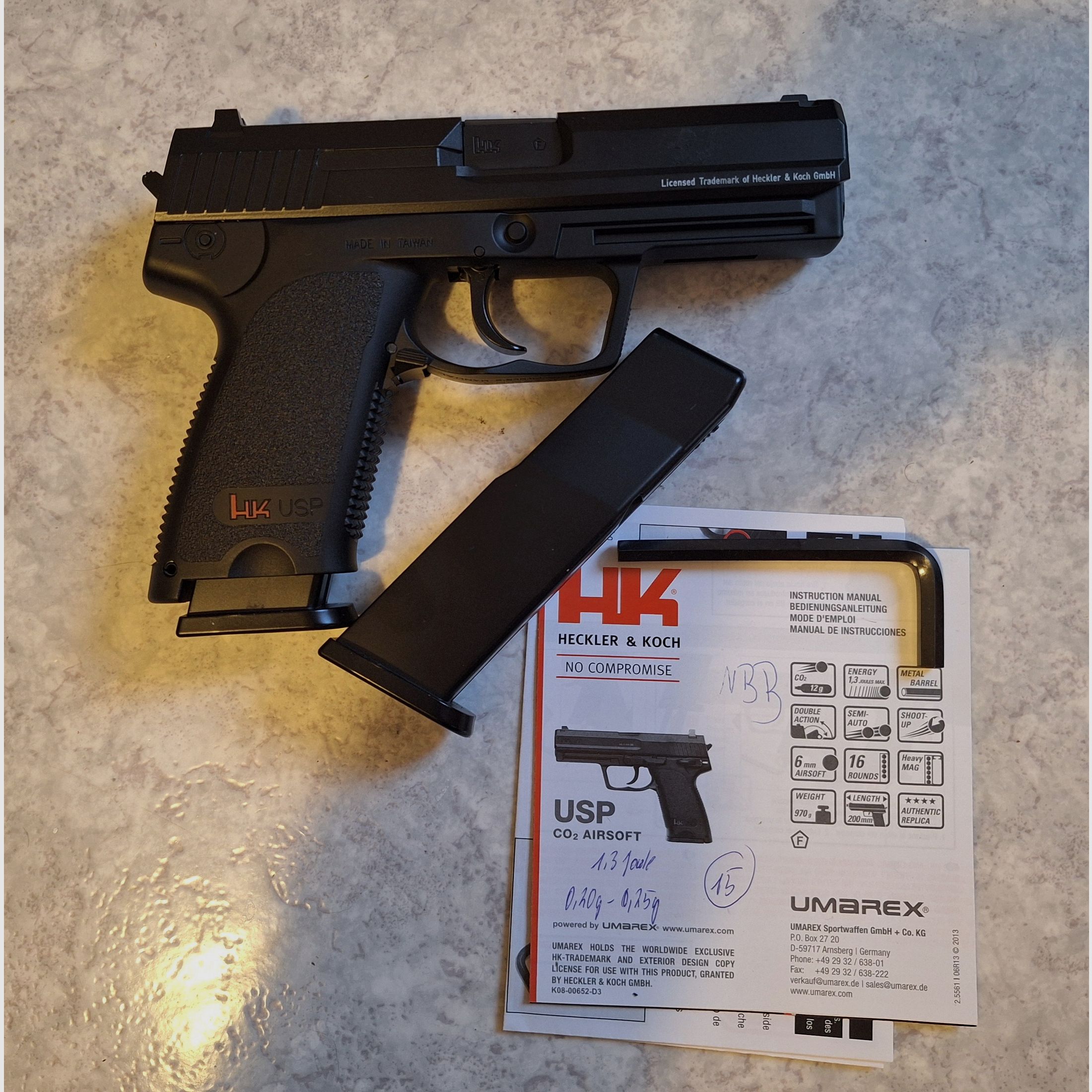 Airsoft Softair Pistolen Sammlung neuwertig (USP, P8, Desert Eagle)