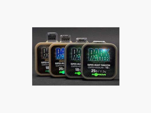 Tresse Korda Dark Matter Tungstenbeschichtete Schnur 25lb 10m