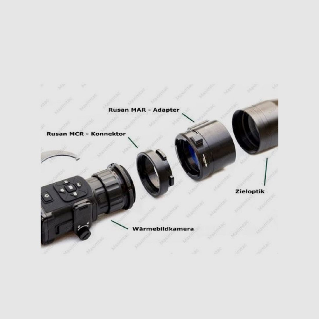 GUIDE Wärmebild-Vorsatzgerät TB630 LRF mit Rusan Adapter & Verbinder - NEU - Komplettset - UVP 2234,00 €