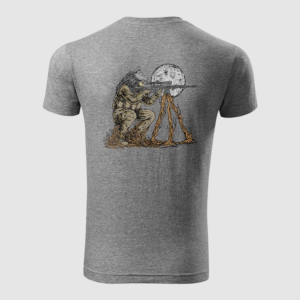 WOLFSKRIEGER Yggdrasil T-Shirt Unisex XL GRY, zdjęcie 2 z 2