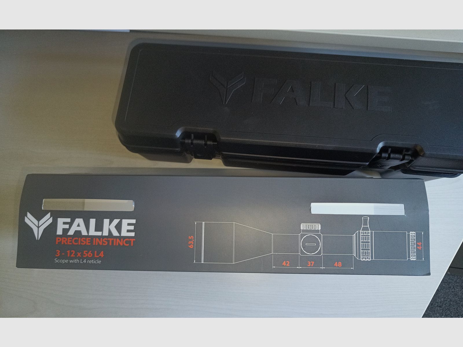 Zielfernrohr Falke 3 - 12 x 56 L4 mit Garantie und Rechnung August 2023 beleuchtet 