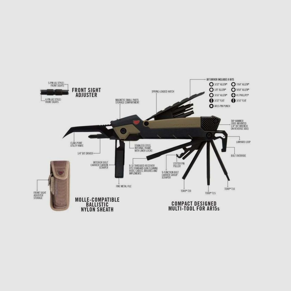 Real Avid Gun Tool Pro-AR15 Multitool für Waffen, Bild 1 von 8