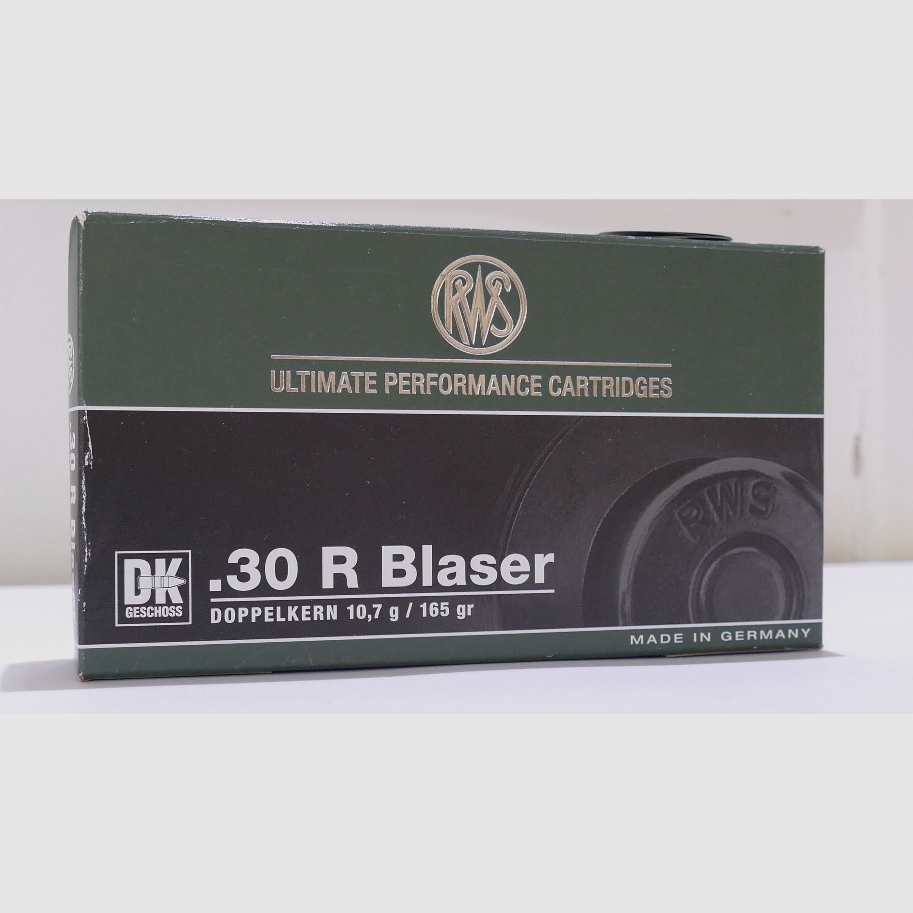 RWS .30 R Blaser DK 10.7g/165gr. Rifle Cartridges