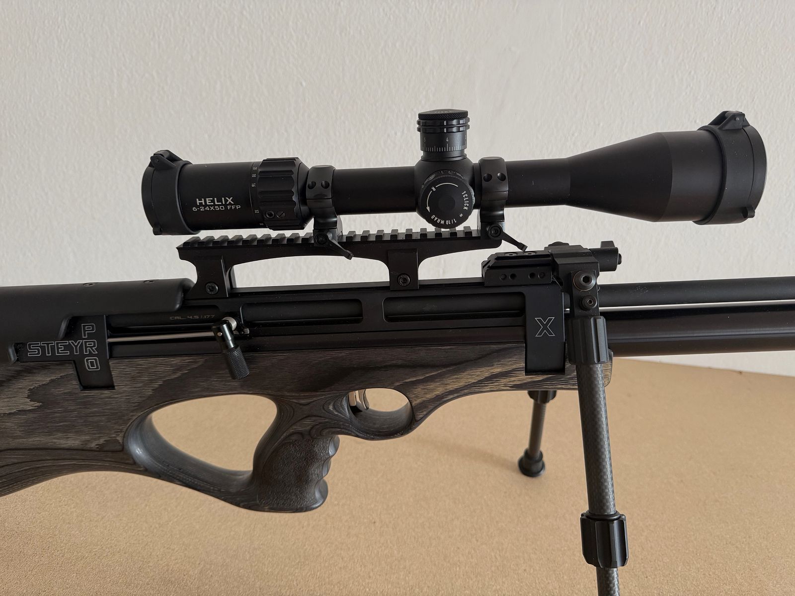 Steyr Pro X 4.5mm Complete Package + Carbon Bottle + 3 Magazines + Hawk Scope