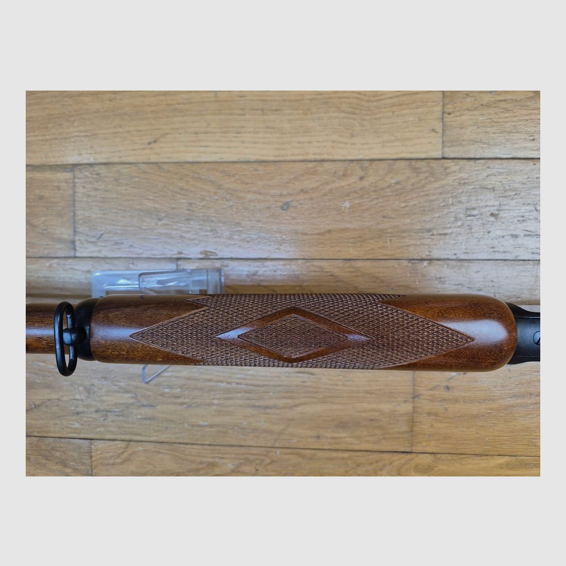 Sehr schöne Unterhebelrepetierbüchse Marlin 336 – Kal. 30-30 – Seltenes Stempel « JM » – Waffe von Marlin vor der Insolvenz – Eine echte Marlin von Marlin! – Hervorragende Verarbeitung – Traumhafte Anpassungen – Neuwertiger Zustand!, Bild 23 von 33