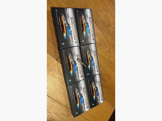 6x (neu) Sellier & Bellot 7x57 R tipped eXergy blue 9,7g/150grs. 