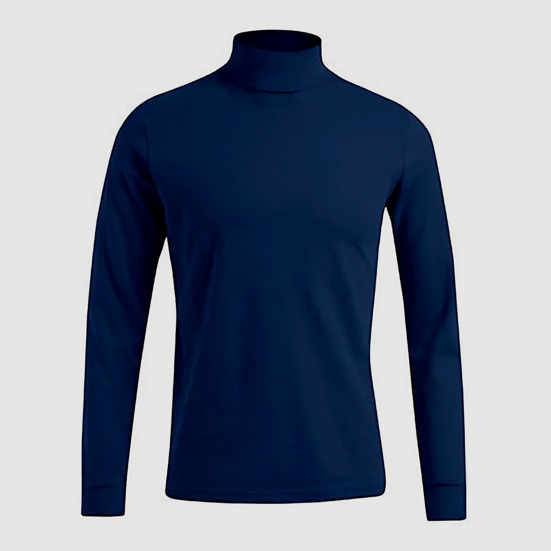 OBRAMO Rollkragen Pullover Navy S