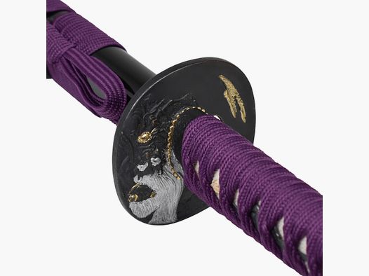 Damast Katana Purple violettes Design Sonderposten