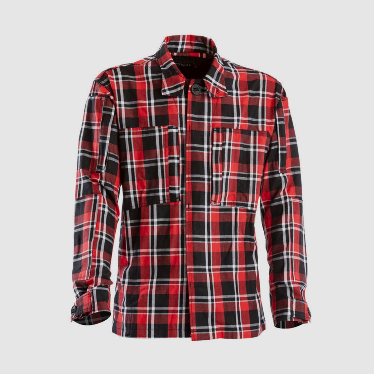 CAMICIA – OPENLAND TACTICL NERG – FLANELLHEMD MIT LANGEN ÄRMELN Rot, Bild 1 von 2
