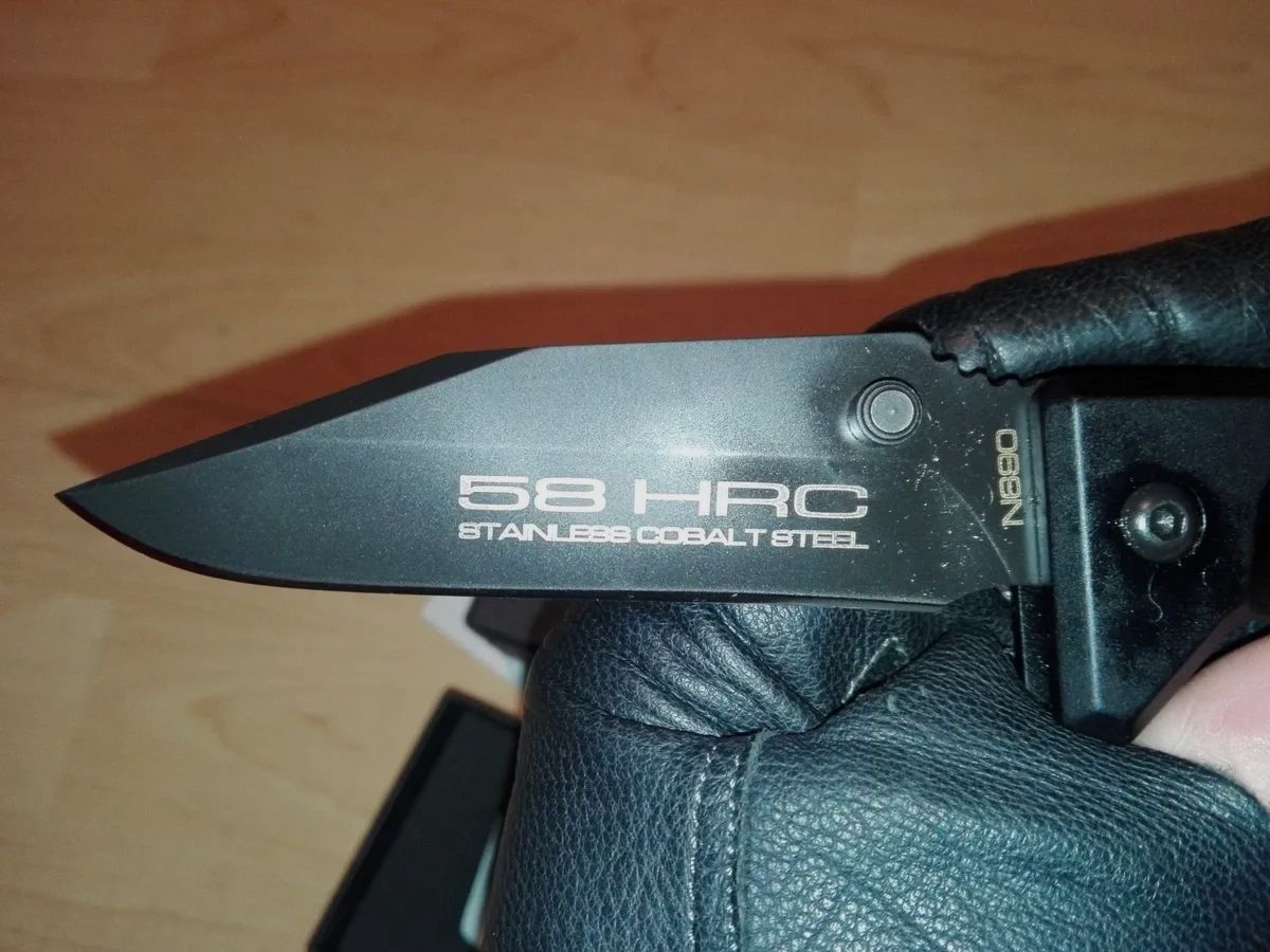 Wyprzedaż! Extrema Ratio Fulcrum II D nóż składany, czarny, nowy, z paragonem