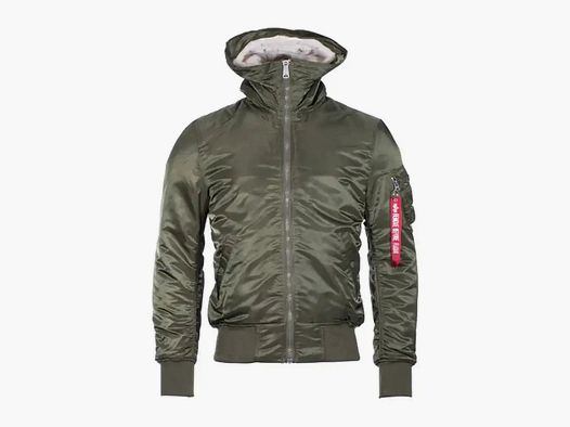alpha industries Alpha Industries Fliegerjacke MA-1 Hooded - Dunkelgrün / M Herren