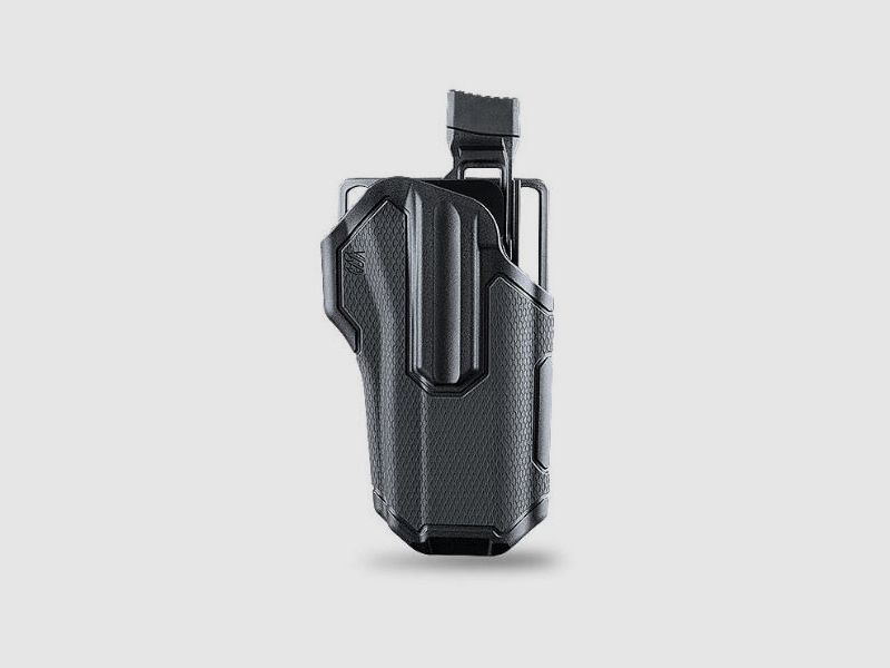 BlackHawk – Pistolenholster / Omnivore MultiFit Level II für Pistolen mit Rail / mit Lampe Stramlight TLR 1/2 / Linkshand, Bild 1 von 2
